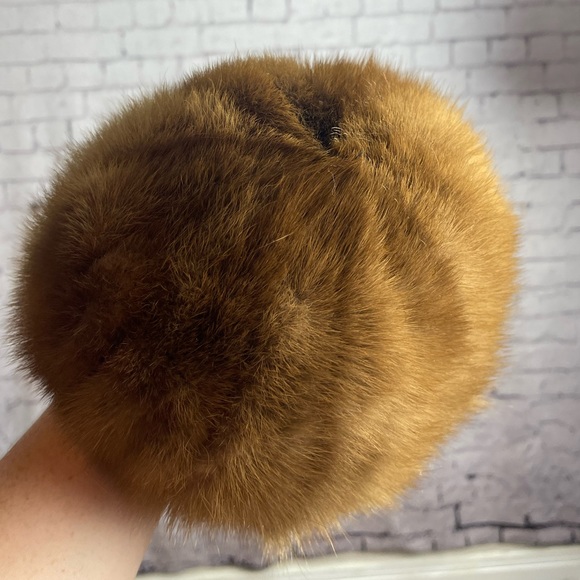 Vintage Brown Fur 50’s style hat - Picture 3 of 6